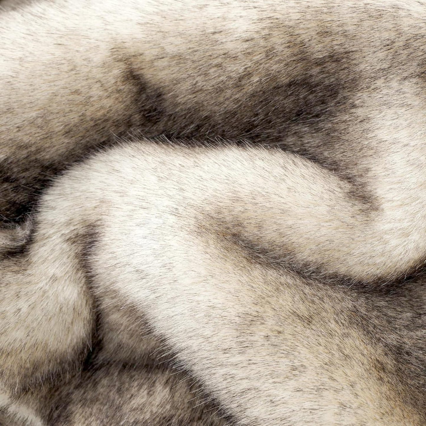 BATTILO HOME Luxury Fluffy Faux Fur Throw Blanket, Cozy Soft Warm Fur Blanket for Couch, Sofa, Chair, Bed, Plush Fuzzy Fur Throws with Long Pile & Brushed Tips, 50"x60"