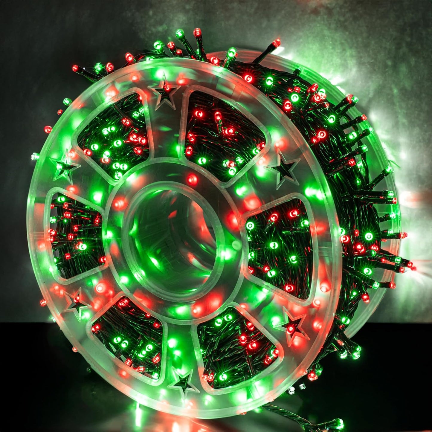 Dazzle Bright Outdoor Christmas String Lights, 1000 LED 328 FT Plug in Fairy Light with Remote Control 8 Modes & Timer, Waterproof Decoration for Home Garden Yard Xmas Wedding, Red & Green