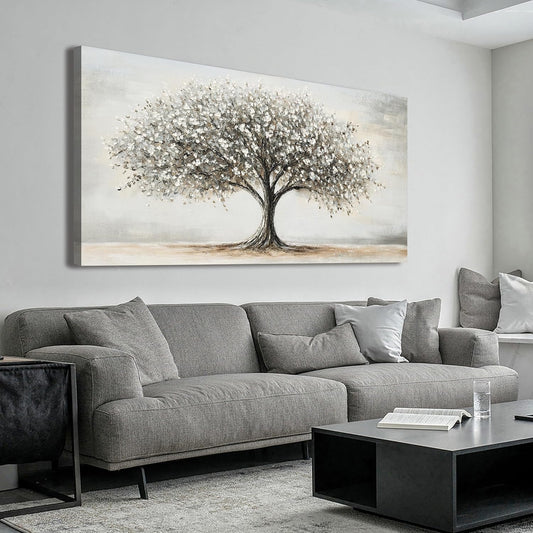 Canvas Wall Art Decor Tree of Life Art Modern Black and White Art Prints Canvas Art Wall Decor Artwork for Walls Decorations Pictures for Living Room for Home Office Wall Decor 20"X40"