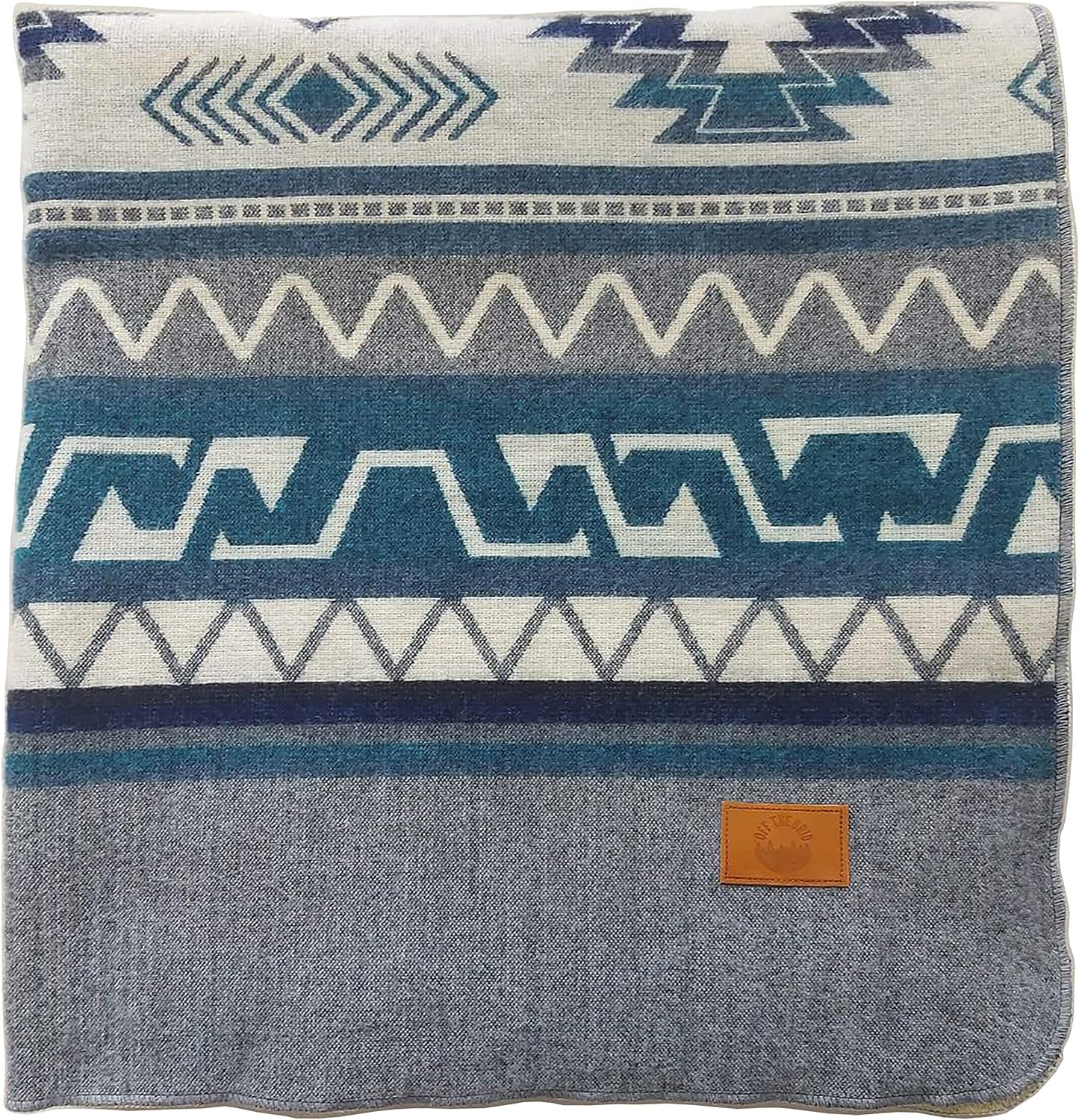 Inca Aztec Throw, Queen, King Blanket | Southwest Indian Navajo Boho Style | Native Cover for Camping, Bedding, Couch, Vanlife | Faux Alpaca, Lightweight, Hypoallergenic (Condor Gray, Queen)