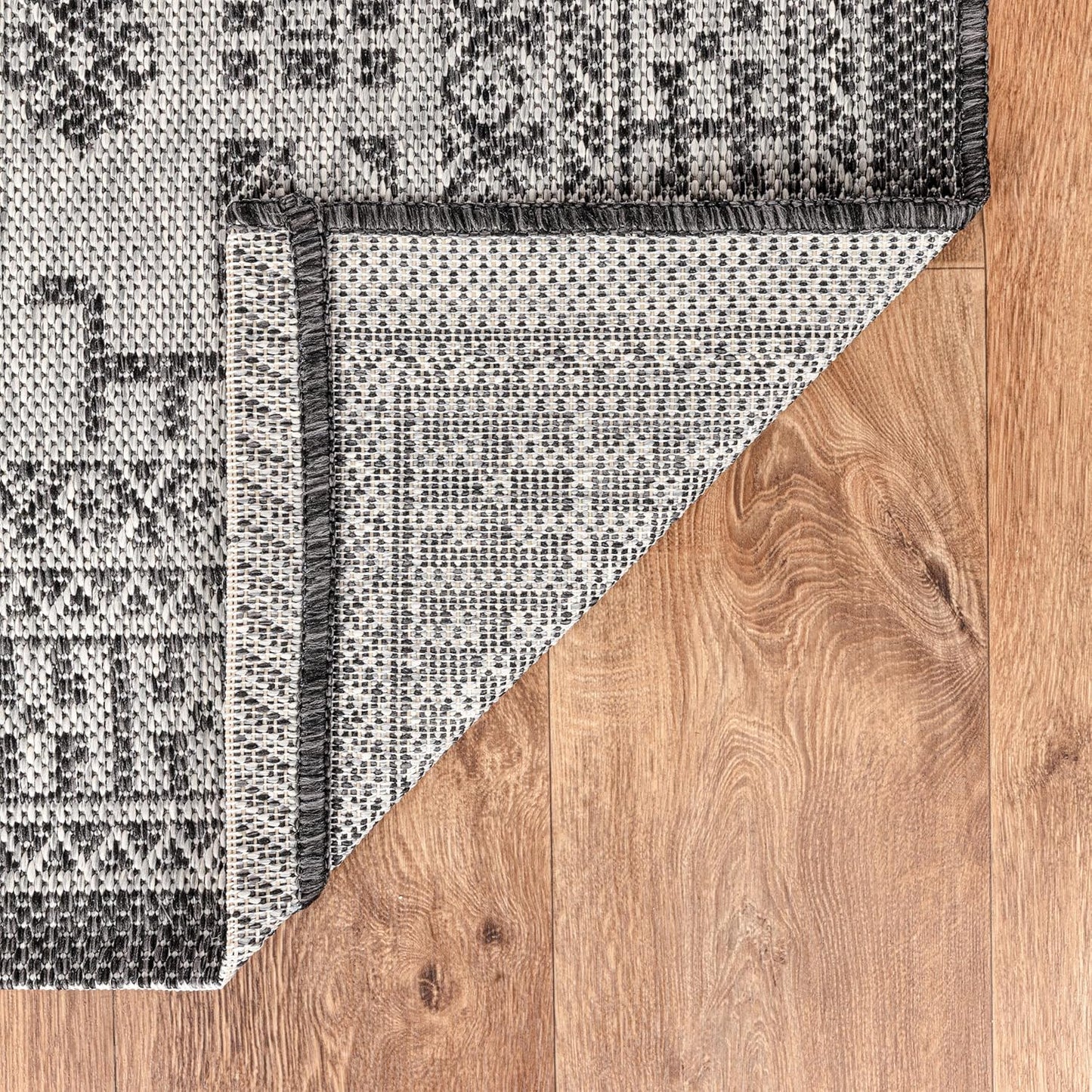 Keen Home Design Terrace Outdoor Round Rug - 8ft Round Washable Indoor/Outdoor Rug for Patio, Kitchen, Balcony, Beach, Garden, Deck and Porch, Size: 7'7" Round