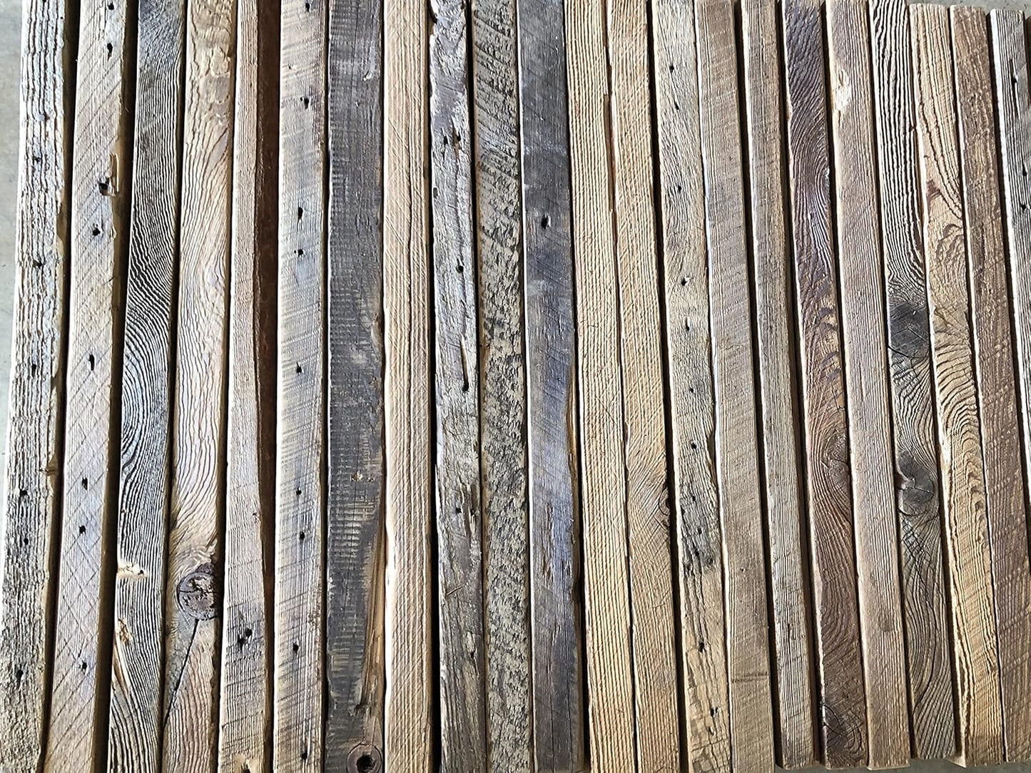 Urban Legacy Deep Floating Shelves | Reclaimed Barn Plank Deep Floating Shelves with Low Profile Brackets | High Weight Capacity (48" x 11" x 2")