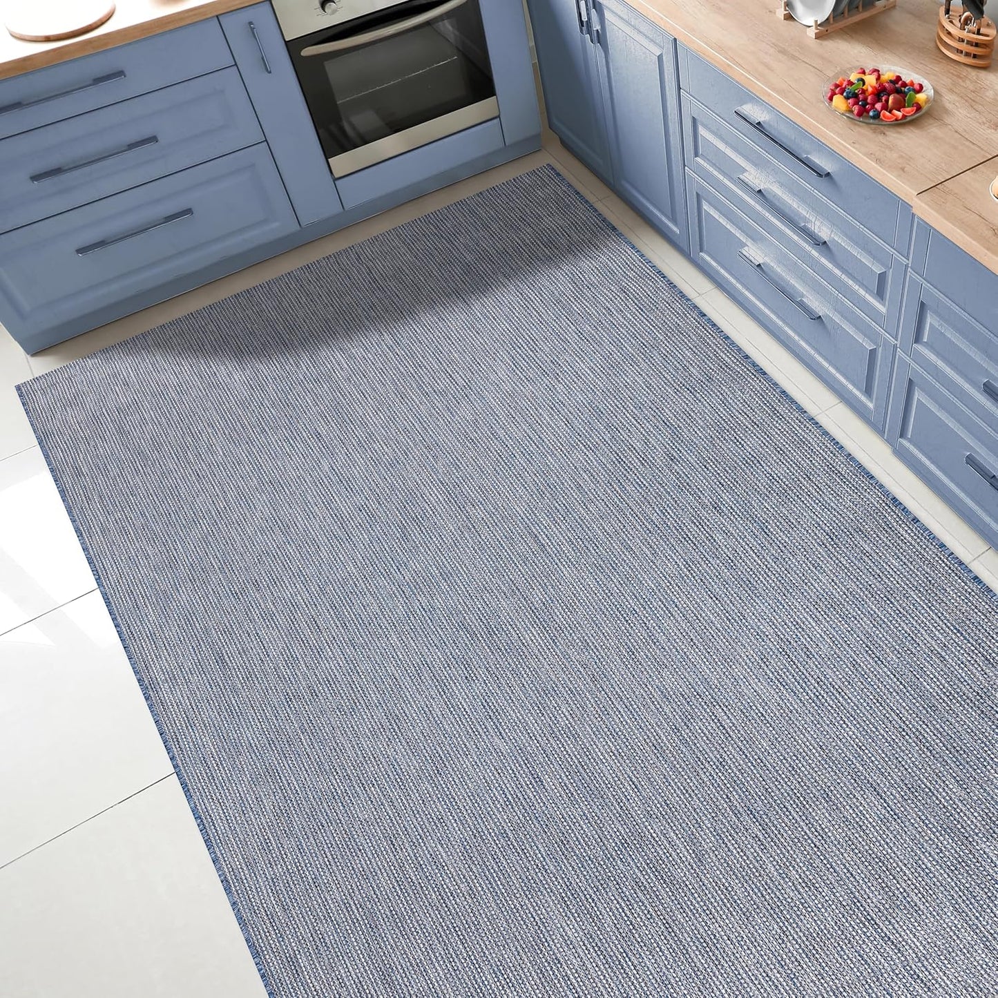 Keen Home Design Terrace Outdoor Area Rug - 6x9 Washable Indoor/Outdoor Rug for Patio, Kitchen, Balcony, Beach, Garden, Deck and Porch, Size: 6'x8'10"