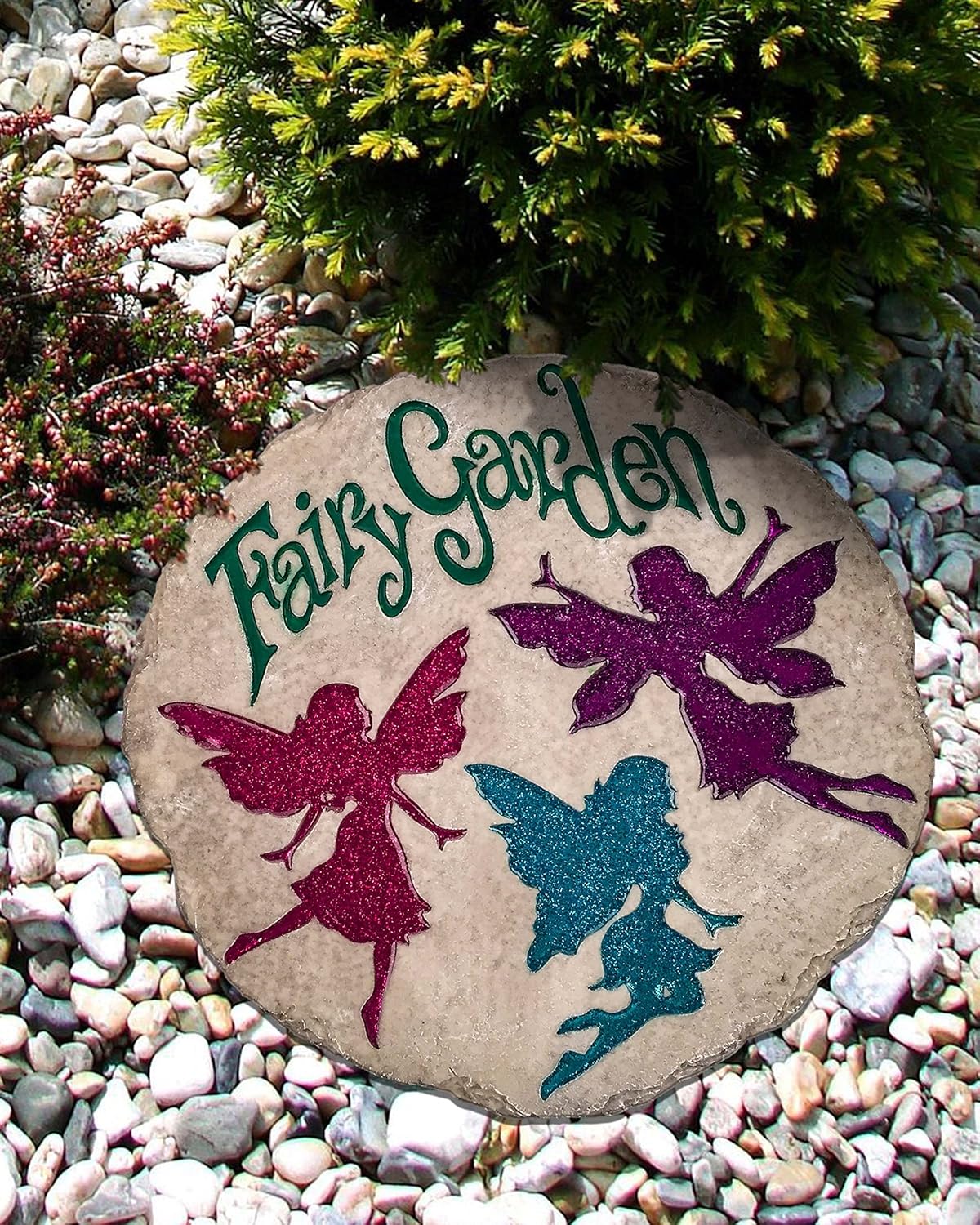 Spoontiques - Garden Décor - Cats Make a Home Purrfect Stepping Stone - Decorative Stone for Garden