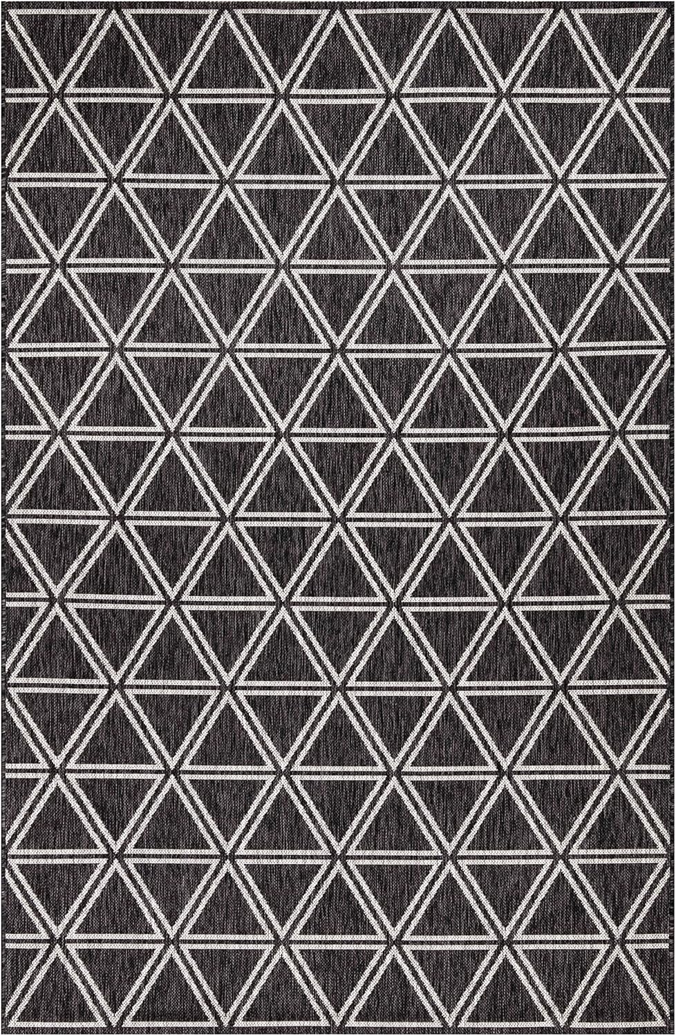 Keen Home Design Outdoor Rug - 5x8 Washable Indoor/Outdoor Rug for Patio, Balcony, Kitchen, Garden, Beach, Deck and Porch. Size: 5'3" x 7'7"